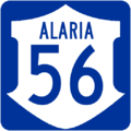 Example of Alaria state Highway Route marker
