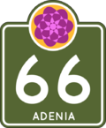 Example of Adenia state Highway Route marker