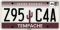 Tempache License Plate (2021-Present)