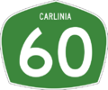 Example of Carlinia state Highway Route marker