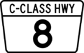 Example of Class C Trunk Highway Route marker