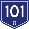 Motorway shield, Provincial highway 101.
