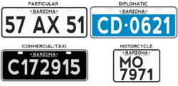 Vehicle registration plate