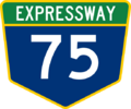 Example of Aloran Expressway System Route marker