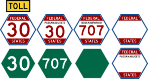 National motorway shield standard