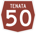 Example of Tenata state Highway Route marker