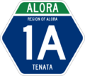 Example of Alora route marker
