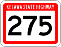 Example of Kelawa state Highway Route marker