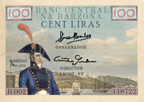 100 lira banknote (Barrigan)