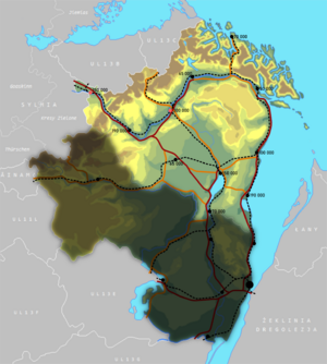 Lechia - determining the locations of major cities and the basic layout of transportation routes.png