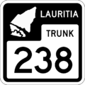 Example of Lauritia state Highway Route marker