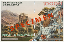 10000 lira banknote (Cornel)